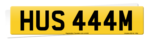 Registration number HUS 444M